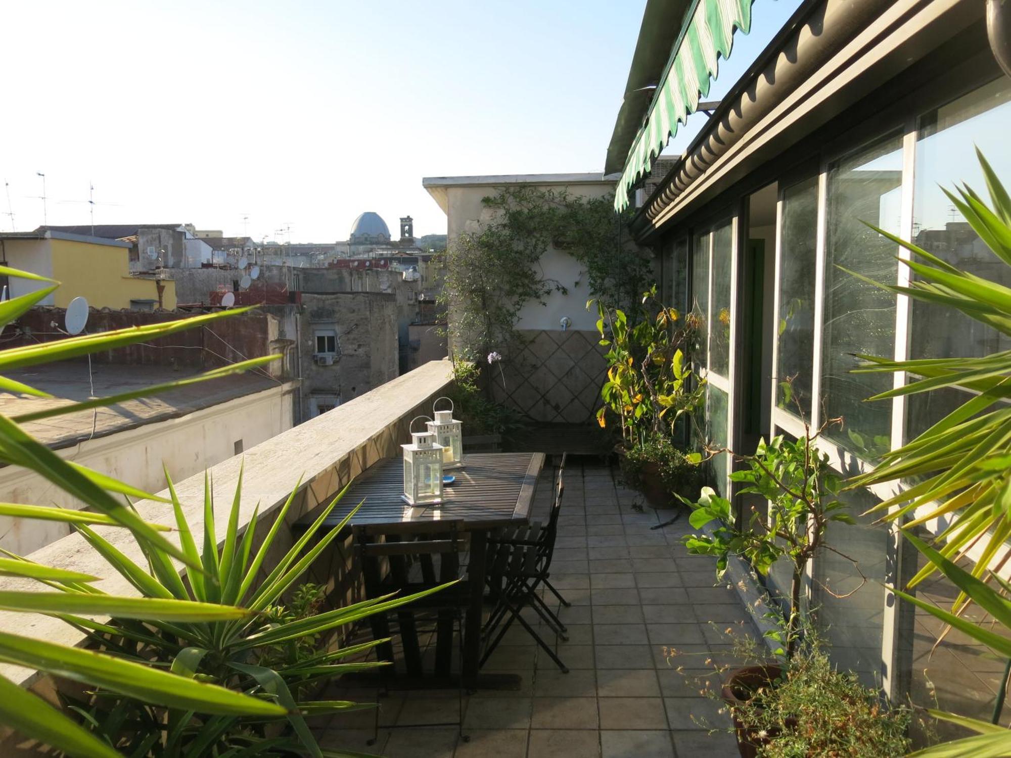 Apartamento Historical Naples With Panoramic Terrace Exterior foto